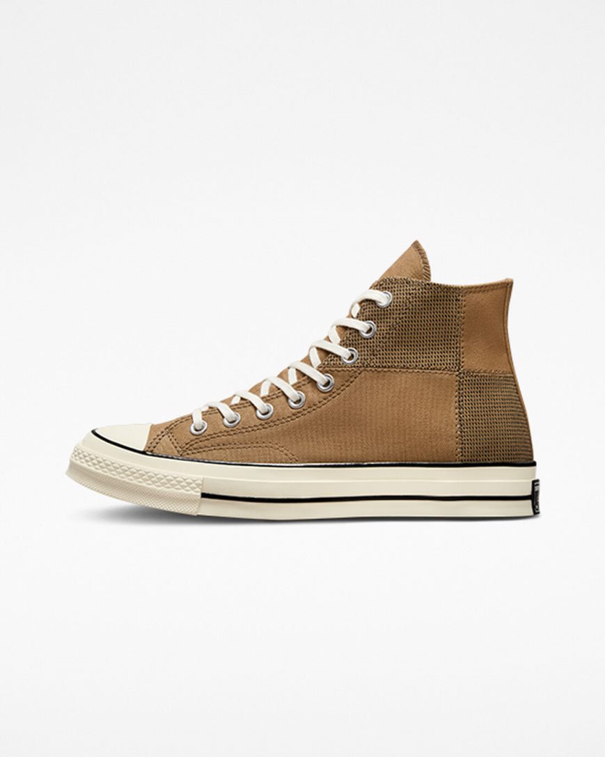 Tenisi Inalti Barbati Converse Chuck 70 Patchwork Maro Negrii | RO 13SLKZ069